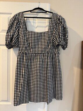Abound Gingham Short Sleeve Dress